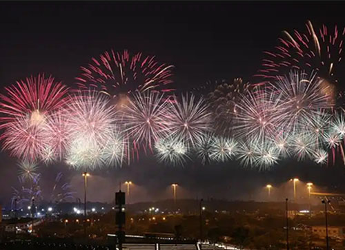 营山县焰火晚会